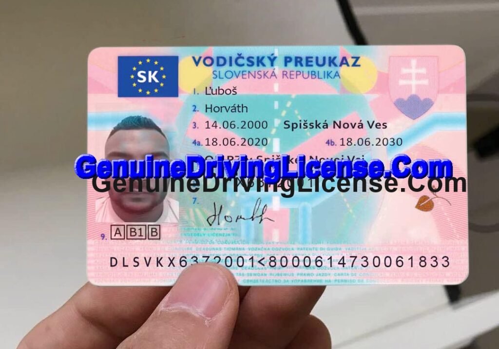 Buy Slovakian Driver License